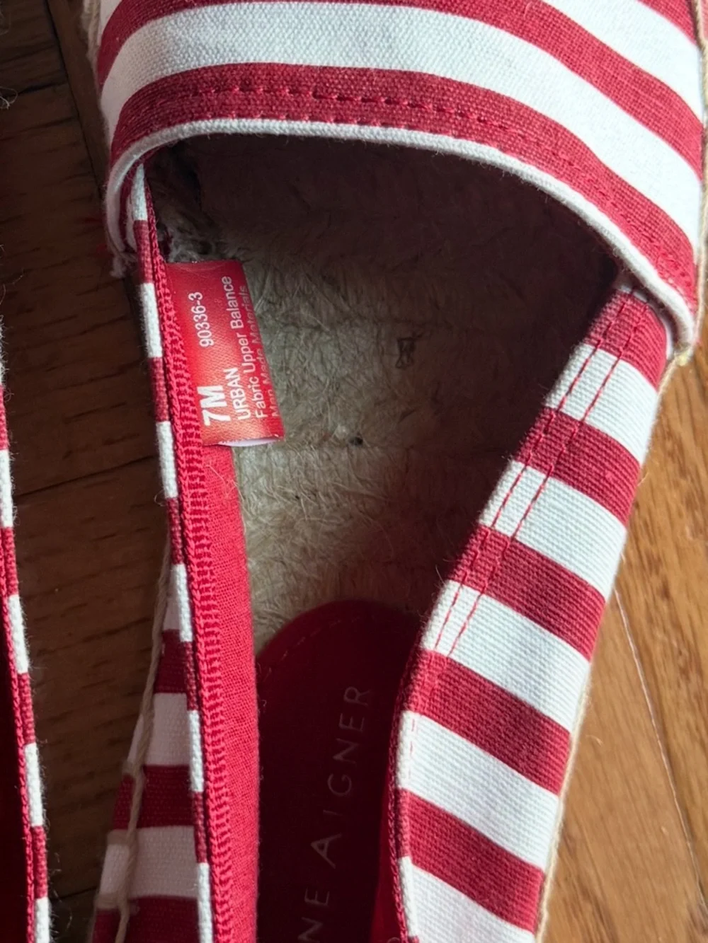 Etienne Aigner canvas espadrille